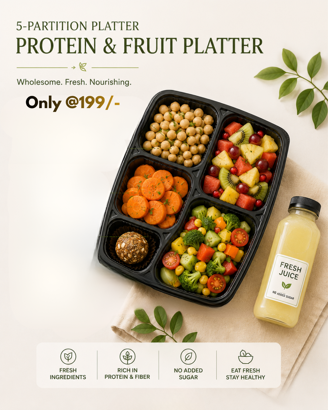 protein and fruit Platter