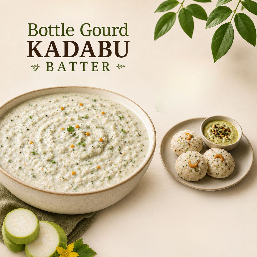 Bottle gourd kadabu batter
