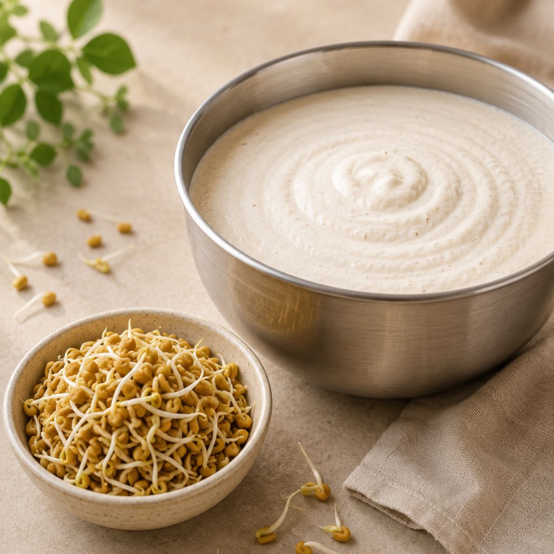 Sprouted vendhaya dosa batter
