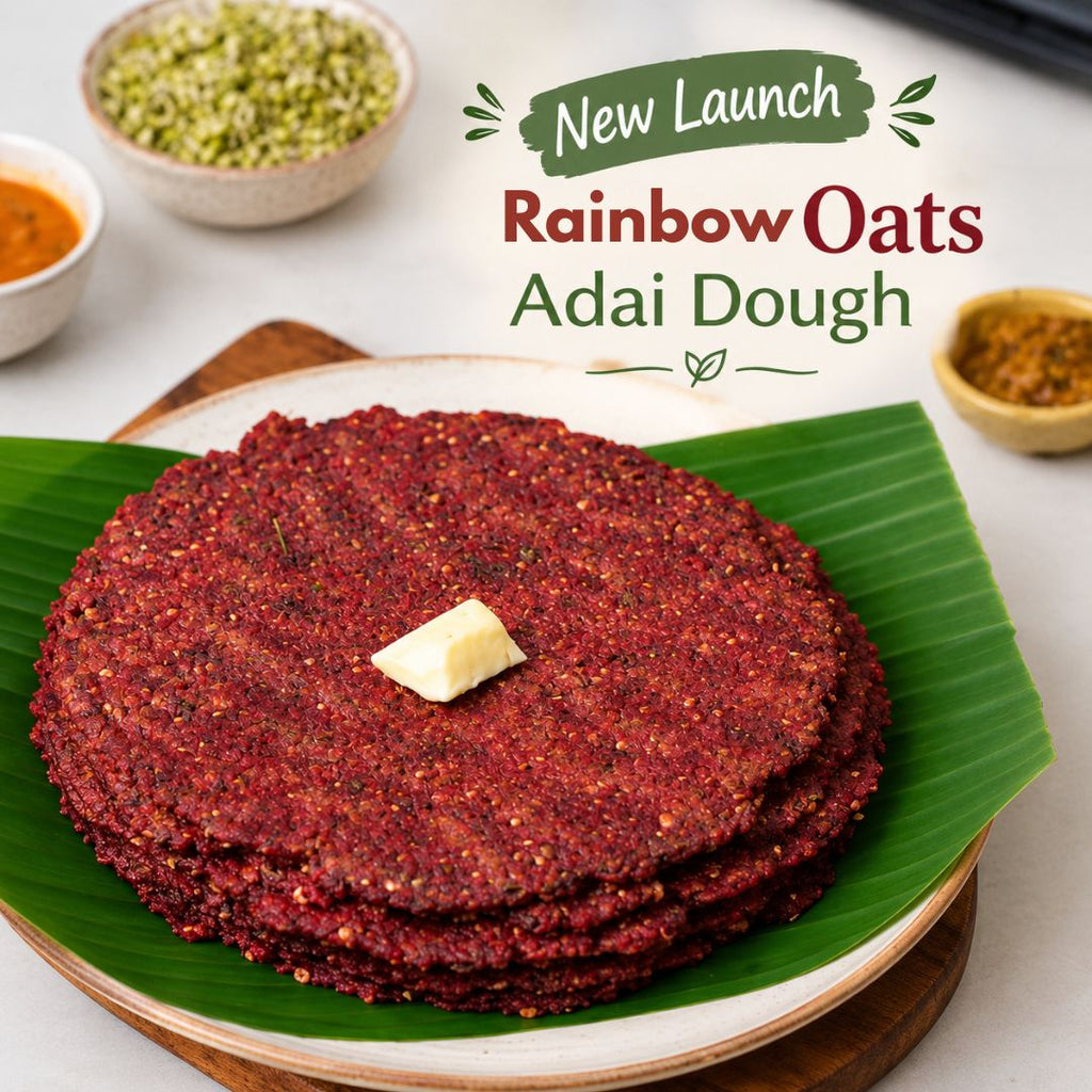 Rainbow oats adai dough / ரெயின்போ ஓட்ஸ் அடை மாவு