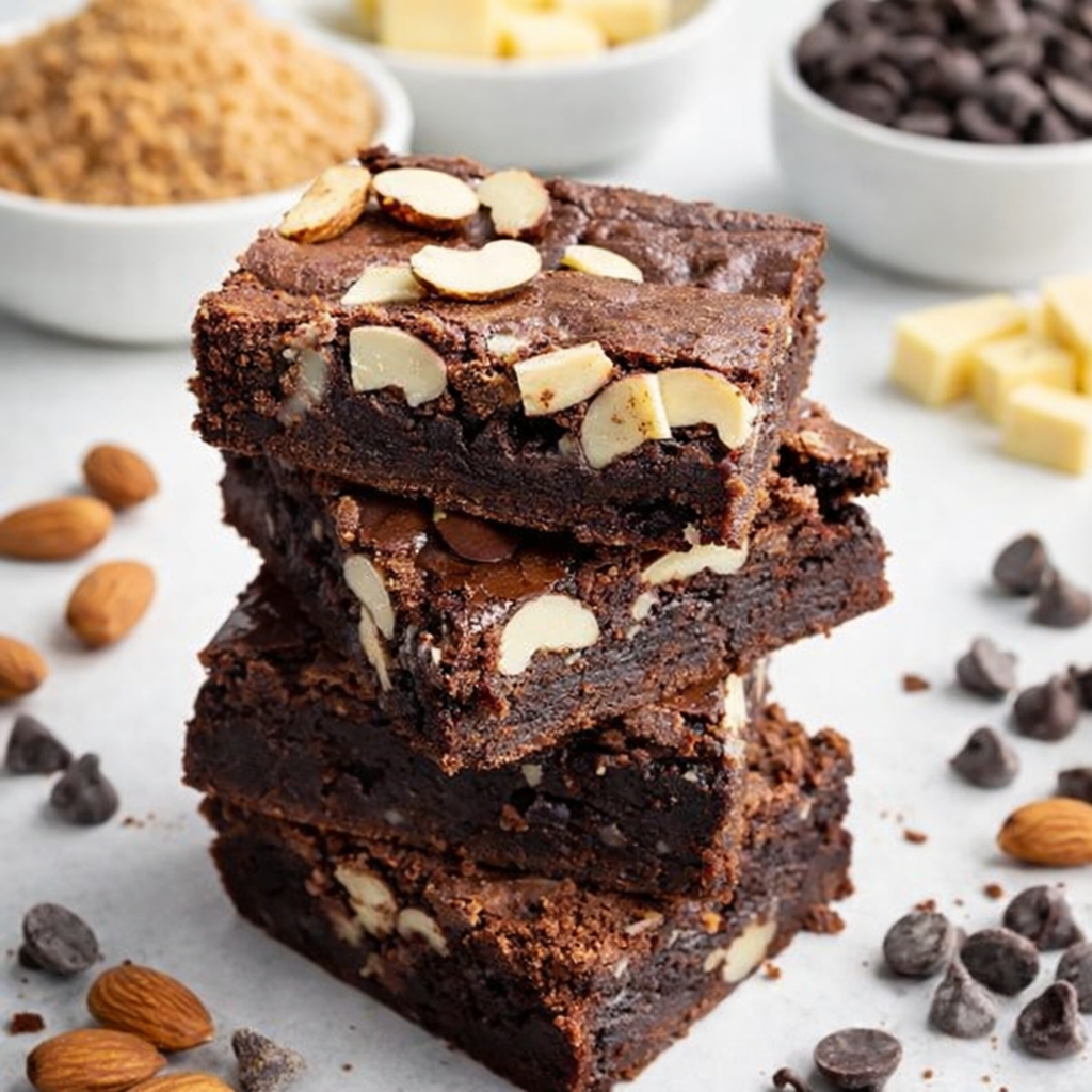 Eggless Whole Wheat Brownies