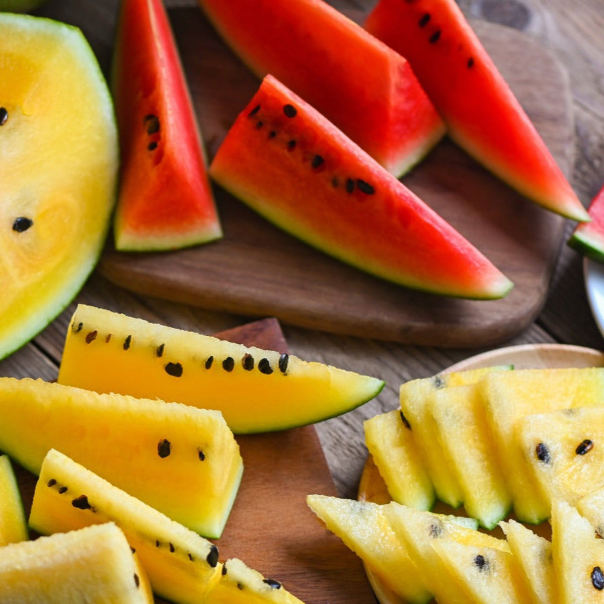 Assorted Yellow & Red melons