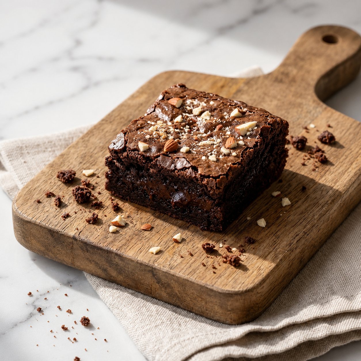 Eggless Sprouted Ragi Mini Brownies