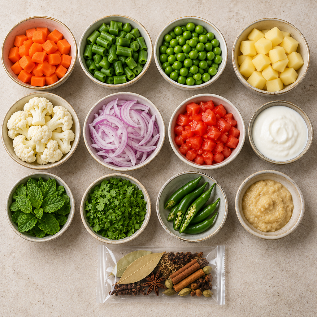 Veg Biryani Cuts Kit