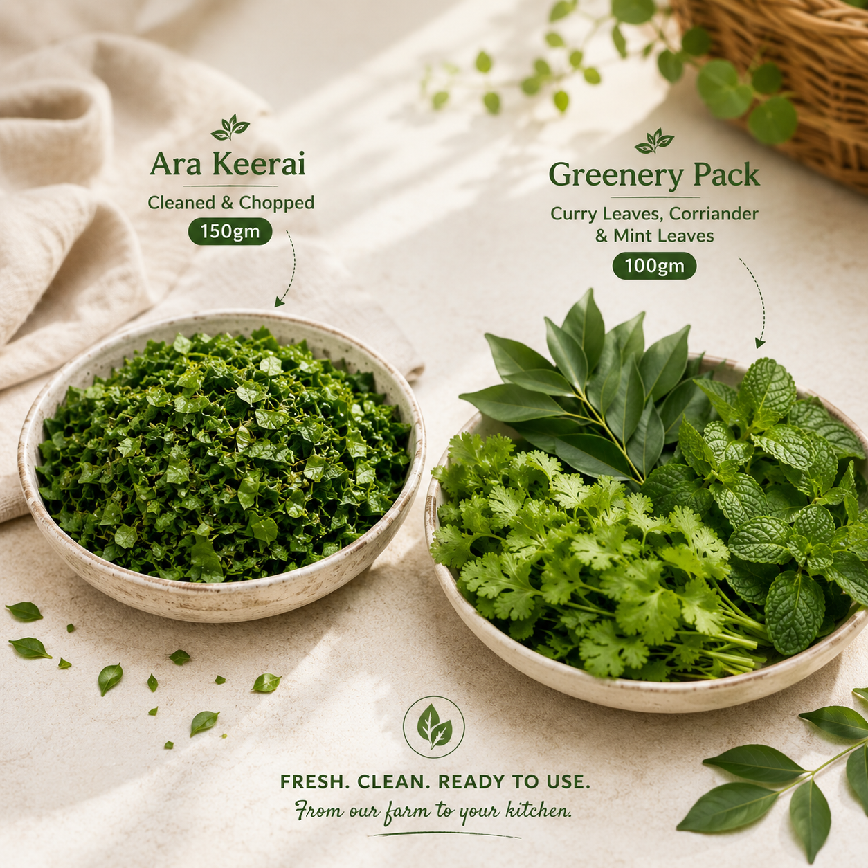 Ara Keerai & Greenery Pack