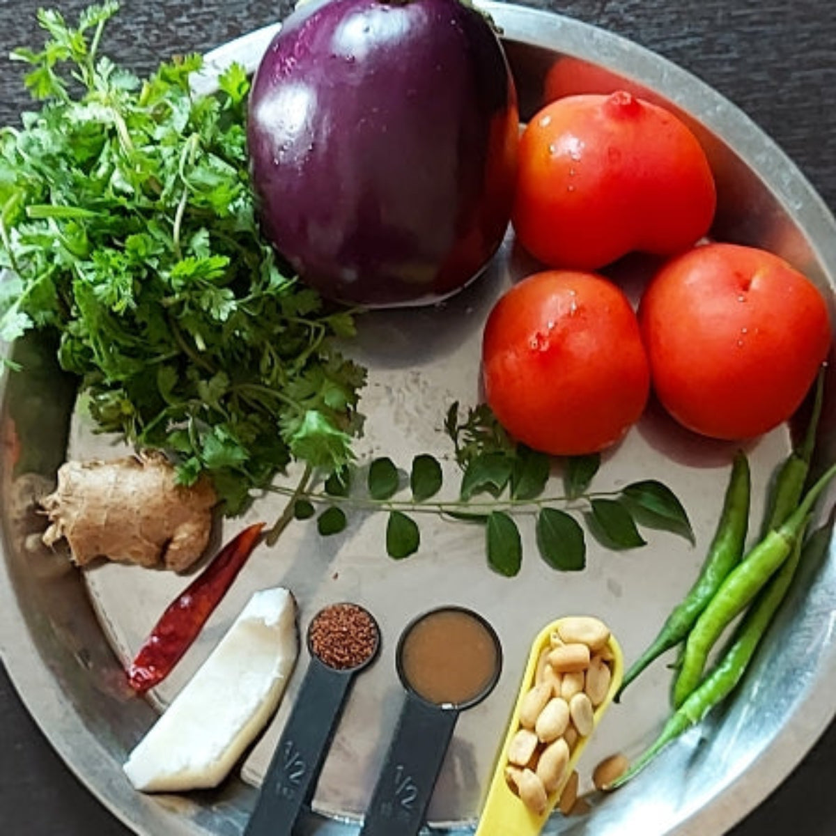 Eggplant Chutney Cuts