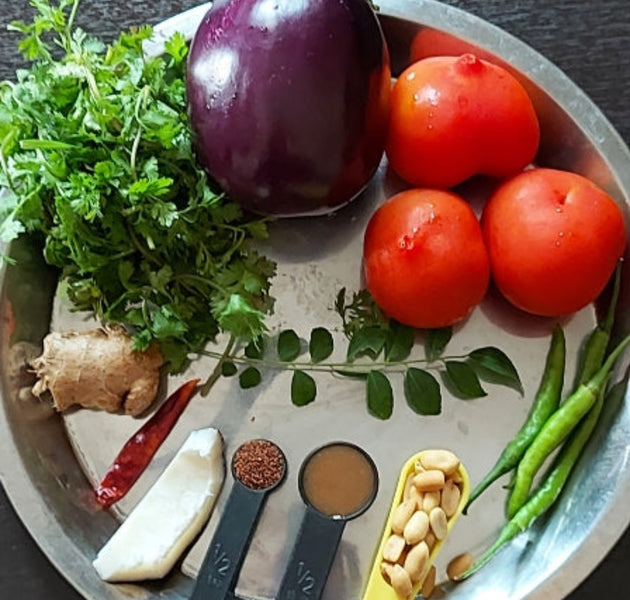 Eggplant Chutney Cuts
