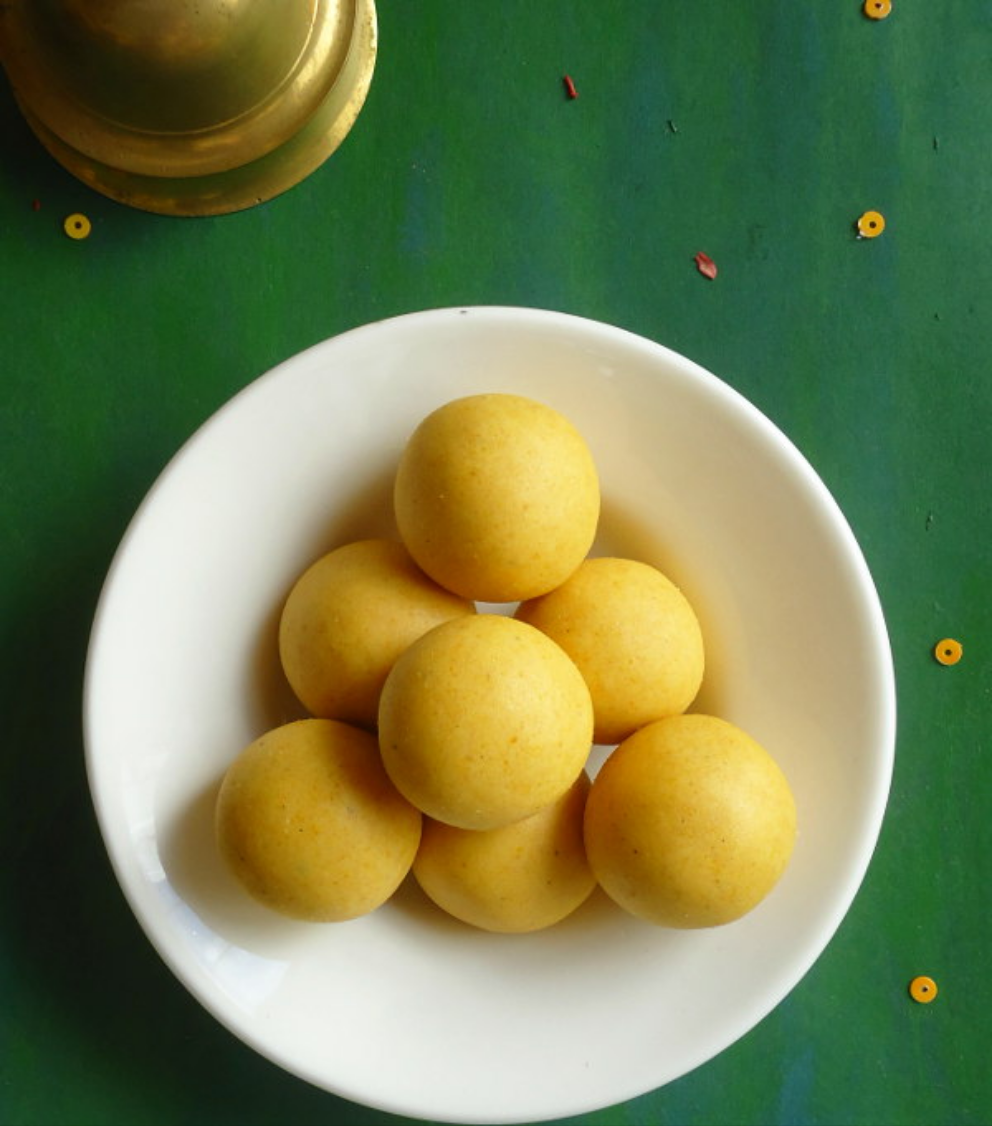 Yellow moong dal laddus
