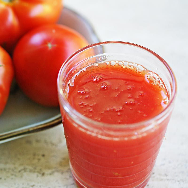 Raw and Fresh Tomato Juice
