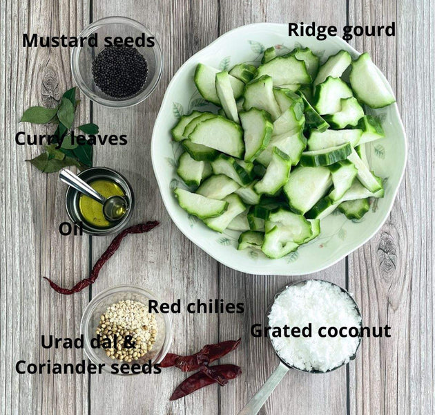 Ridge Gourd Chutney Cuts