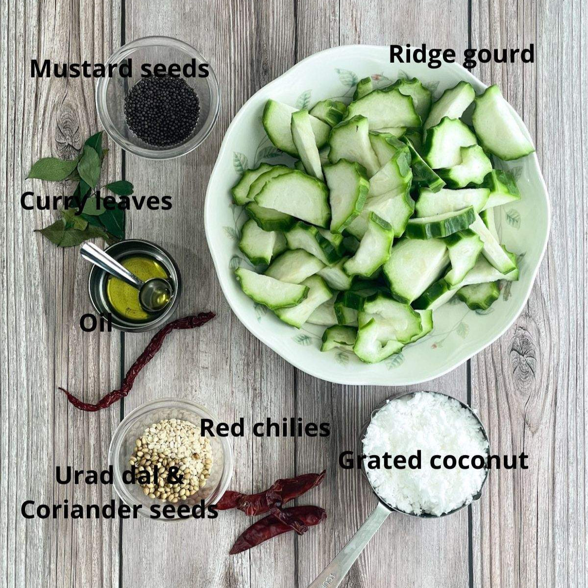 Ridge Gourd Chutney Cuts