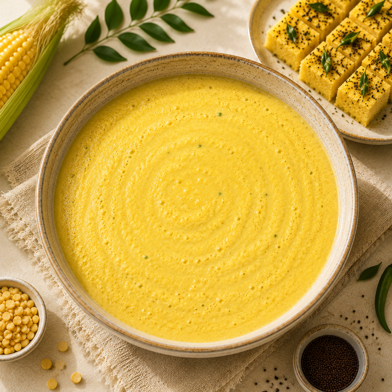 Sweet Corn Dhokla Batter / ஸ்வீட் கார்ன் தோக்ளா மாவு