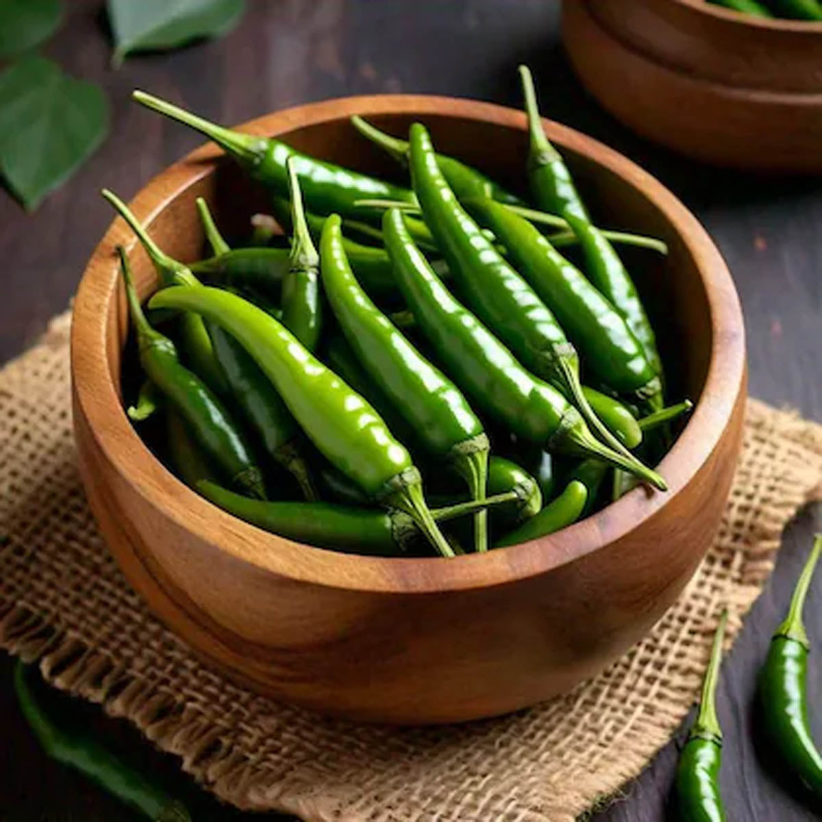 Green chillies