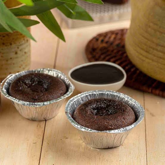 Wheat eggless choco lava cake